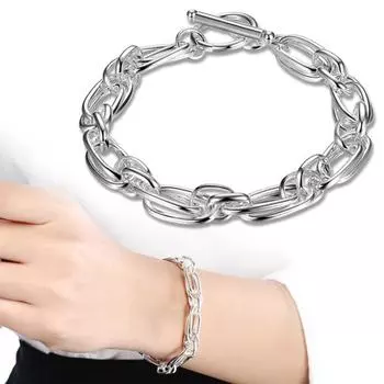 Женский изысканный браслет с застежкой-тумблером, регулируемые ювелирные изделия, подарок на день рождения