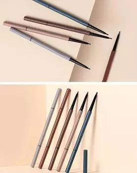 Женский карандаш для бровей, водостойкий и устойчивый к поту, стойкий цвет без макияжа One Size чёрный