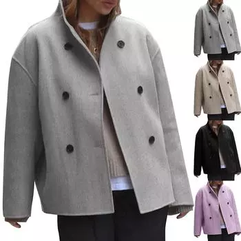 Женский кардиган Kate, свитера, повседневный, с длинным рукавом, с открытой передней частью, на пуговицах, МОДНЫЙ КАРДИГАН С ШИРОКИМ РУКАВОМ L чёрный