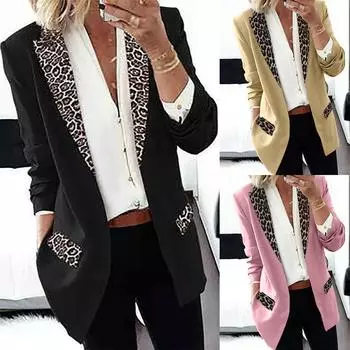 Женский кардиган с длинным рукавом, пальто, куртка, женские офисные топы, костюм S розовый