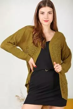 Женский кардиган с дырками