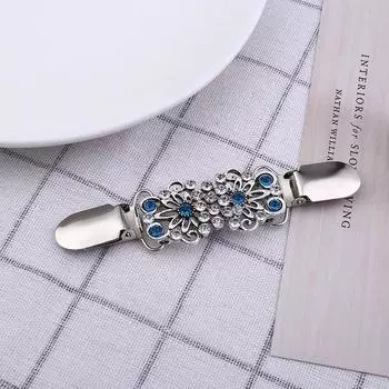 Женский кардиган, свитер, блузка, шаль, зажимы, брошь, воротник рубашки, застежки-утка