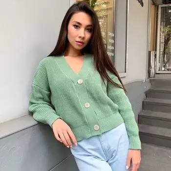 Женский кардиган свитера пуговицы трикотаж осень мода длинный рукав однотонный V-образный вырез трикотажные куртки топы повседневный женский свитер пальто One Size