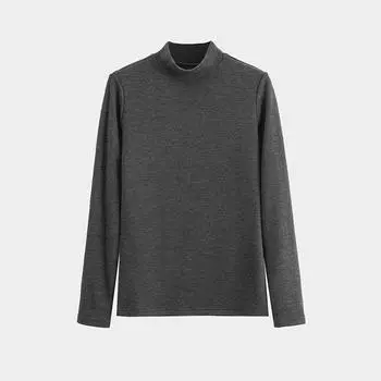 Женский кардиган, унисекс, топ с длинным рукавом, пуловер, водолазка, куртка, базовый слой S белый