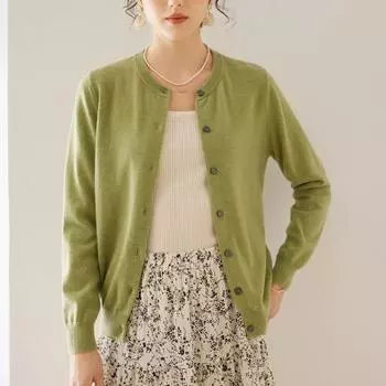 Женский кашемировый кардиган Qinghe cashmere 100% кашемир женский осенне-зимний кашемировый пуловер мягкий и теплый M фиолетовый