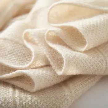 Женский кашемировый шарф, Qinghe кашемир, 100% кашемир, осенне-зимний шарф, теплый, модный, бежевый