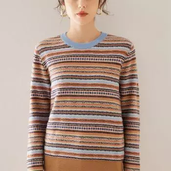 Женский кашемировый свитер Qinghe cashmere 100% кашемир женский осенне-зимний кашемировый пуловер мягкий и теплый M коричневый