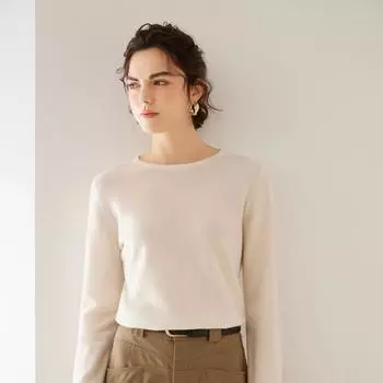 Женский кашемировый свитер Qinghe cashmere 100% кашемир женский осенне-зимний кашемировый пуловер мягкий и теплый M белый