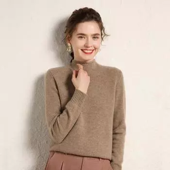 Женский кашемировый свитер Qinghe кашемир 100% кашемир, женский осенне-зимний кашемировый свитер, мягкий и теплый XXL белый