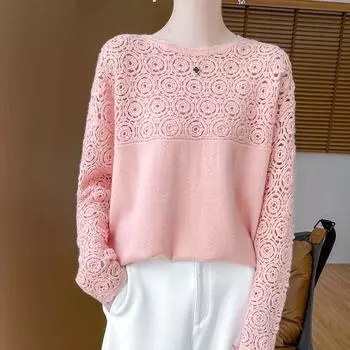 Женский кашемировый свитер Qinghe кашемир 30% кашемир 70% шерсть осенне-зимний кашемировый пуловер ручной работы мягкий и теплый L белый