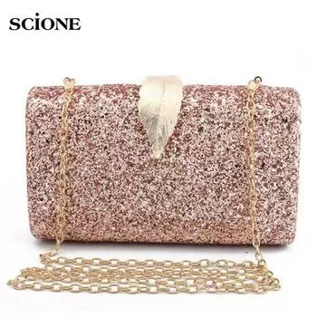 Женский клатч на день, розовое золото, кошелек, свадебная сумка через плечо для металлической сумки с замком в форме листа, дизайн сумки золотой