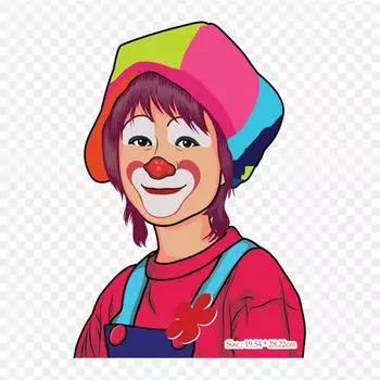 Женский клоун Джокер клоун, термопереносная печать, виниловые нашивки, наклейки для одежды, аппликации «сделай сам», моющиеся нашивки