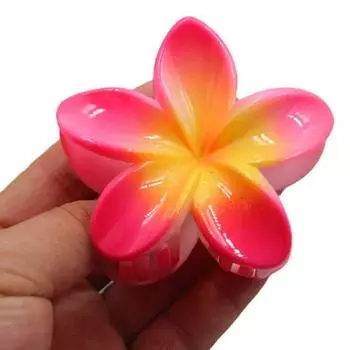 Женский коготь для волос яркий цвет в форме цветка заколка для волос маленькая заколка в виде акулы на затылке жёлтый