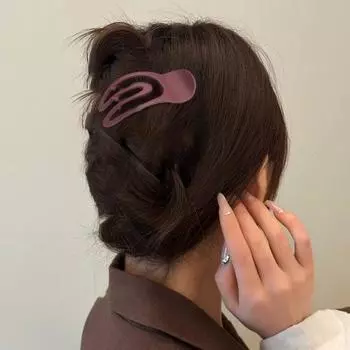 Женский коготь для волос, сплошной цвет, противоскользящие зубы, заколка для волос, сильный захват, коготь для затылка, акула, душ, зажим для волос, инструмент для укладки волос, аксессуары для волос чёрный