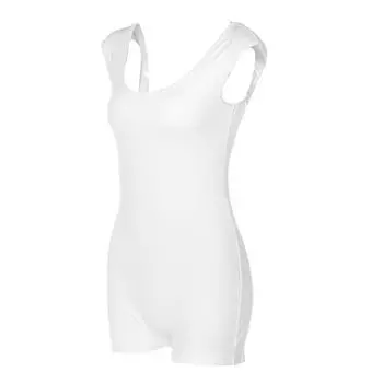 Женский комбинезон без рукавов с U-образным вырезом, сплошной цвет, для похудения, повседневный уличный вечерний обтягивающий боди S белый