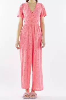 Женский комбинезон-парео, пляжное платье, неоновое кружево