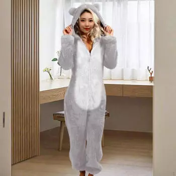 Женский комбинезон-пижама, косплей-костюм для ролевой игры на Хэллоуин Gray L