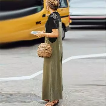 Женский комбинезон повседневный комбинезон Wide Leg Loose S чёрный