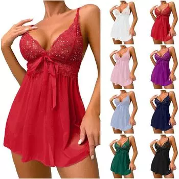 Женский комбинезон с глубоким V-образным вырезом на спине, сексуальное кружевное платье с ромбовидной сеткой и кружевом L чёрный