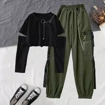 Женский комбинезон в западном стиле. Красивая, крутая девушка. Универсальный властный костюм-двойка. XS