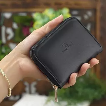 Женский комфортный мини-кошелек для карт с отделением для карт и отделением для монет на молнии