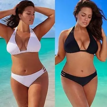 Женский комплект бикини, купальник, летняя пляжная одежда, пуш-ап, открытые бандажные бикини, 2 предмета, мягкий купальник XXXXXL белый