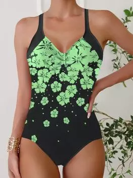 Женский комплект бикини, сексуальный купальник, купальник из двух частей, купальные костюмы, боди, пляжная одежда, купальные комплекты больших размеров XS зелёный