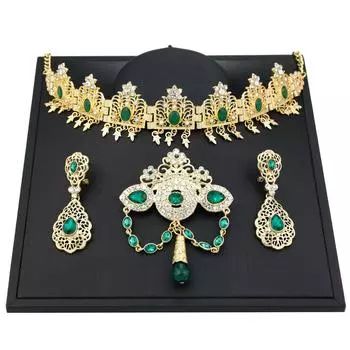 Женский комплект цепочек для волос золотого цвета, Корона, кристалл невесты, свадебные украшения, диадемы, аксессуары для волос розовый