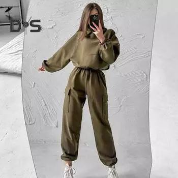 Женский комплект из 2 предметов: топ и брюки, длинный рукав, эластичная толстовка с капюшоном, затягивающаяся на шнурок, эластичные брюки с высокой талией, обтягивающие щиколотку, спортивный костюм для фитнеса XL красный