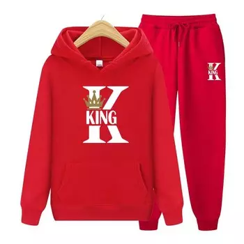 Женский комплект с капюшоном, осенне-зимние толстовки + брюки, комплект из двух предметов, женские толстовки с принтом, спортивные костюмы, брюки для бега, плотная теплая одежда S