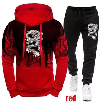 Женский комплект с капюшоном с длинным рукавом, 3D зимний спортивный костюм, повседневная спортивная одежда, пуловер, свитер, спортивные костюмы S