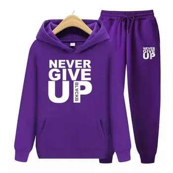 Женский комплект с капюшоном с длинными рукавами, толстовки с капюшоном, мягкий спортивный костюм, топы с принтом, уличная одежда, качественные пуловеры S