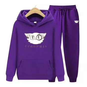 Женский комплект с капюшоном с длинными рукавами Suzume No Tojimari, женские толстовки с эстетической графикой Kawaii Cat, толстовки S