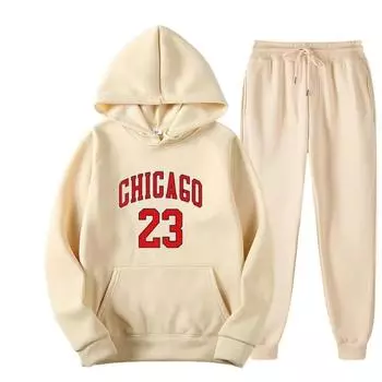 Женский комплект с капюшоном, толстовка и брюки, модный свитер, осенне-зимняя женская одежда S