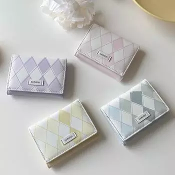 Женский короткий кошелек, простой, модный, из искусственной кожи, держатель для карт, портмоне, кошельки розовый