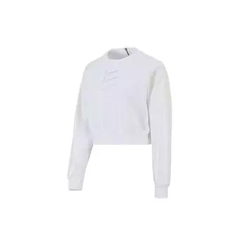 Женский короткий пуловер Nike Fleece GX Crew, топы опаловый DM7658-100 L