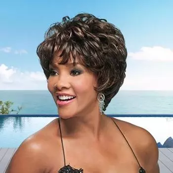 Женский короткий вьющийся парик с челкой, пушистые, естественно выглядящие, шелковистые, из высокотемпературного волокна, черные синтетические волосы для женщин среднего возраста чёрный