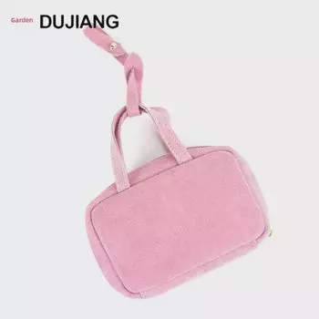 «Женский кошелек для монет из натуральной кожи и подвеска в виде мини-сумочки» K196 розовый