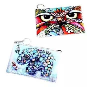 Женский кошелек для монет, женский клатч, кошелек с героями мультфильмов, нулевой кошелек, женский кошелек на молнии, сумка для монет, кошелек