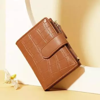 Женский кошелек Hasp, модные сумки для женщин, короткий кошелек из искусственной кожи, женский кошелек для денег, маленький карман на молнии, карман для монет Portafoglio Donna жёлтый