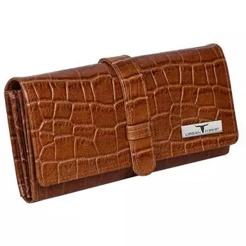 Женский кошелек из коньячной кожи Дэнни