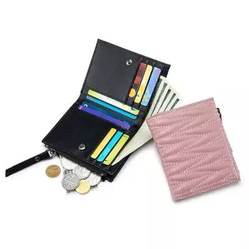 Женский кошелек из натуральной кожи на молнии, маленький и тонкий кошелек с карманом для монет, женские кошельки, держатели для карт, кошельки большой емкости, кошелек