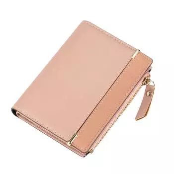 Женский кошелек, модный дизайн с пряжкой, умеренная емкость, легкий портативный маленький кошелек для розовый