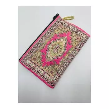 Женский кошелек среднего размера, стильный, на молнии, кошелек на подкладке с ручкой, кошелек для денег с рисунком килим 15x10