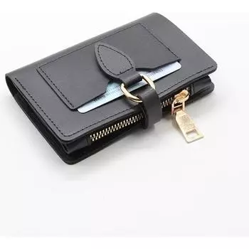 Женский кошелек Womancraft Черный женский кошелек