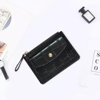 Женский кошелек Yousheng на молнии из искусственной кожи с несколькими слотами, держатель для кредитных карт, короткий тонкий кошелек, кошелек для монет, чехол для денег, студенческий подарок для девочек бежевый