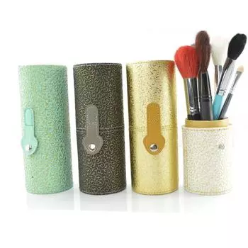 Женский косметический чехол из искусственной кожи с держателем щетки 01