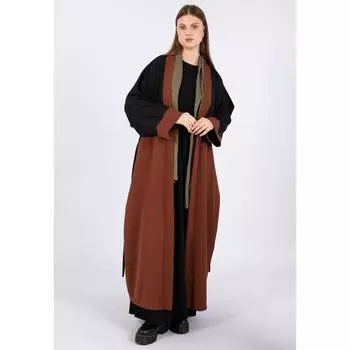 Женский костюм абайя больших размеров (2 шт.), коричневый