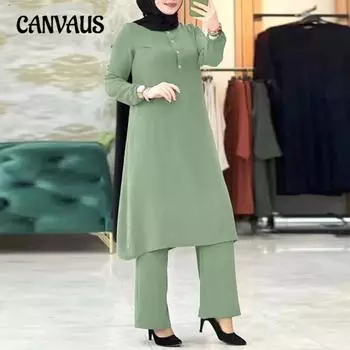 Женский костюм больших размеров с рукавами-фонариками, повседневный, модный S трава зеленый