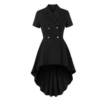 Женский костюм на Хэллоуин, костюм ведьмы, косплей, черное платье на талии L чёрный